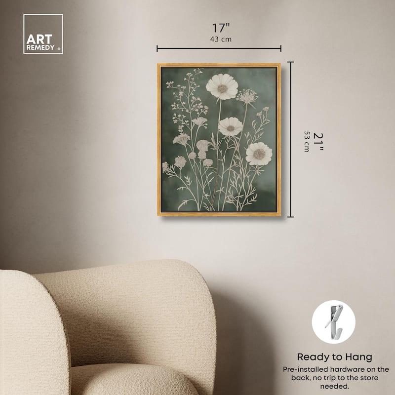 Airy Green Garden Canvas by Art Remedy