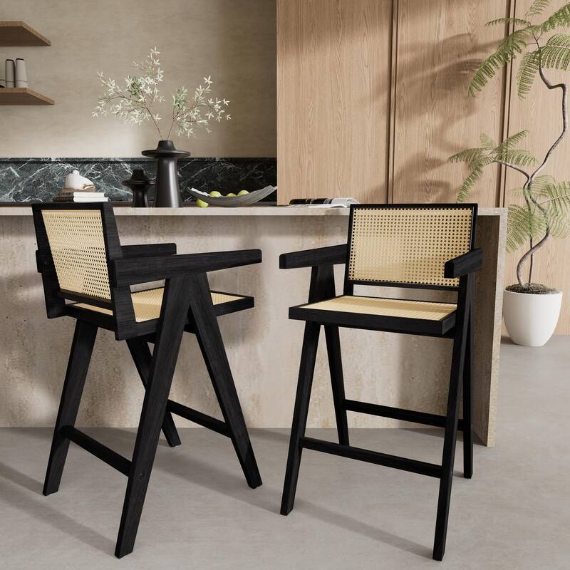 Minimalist Bar Stool Side Dining Chair Set of 2