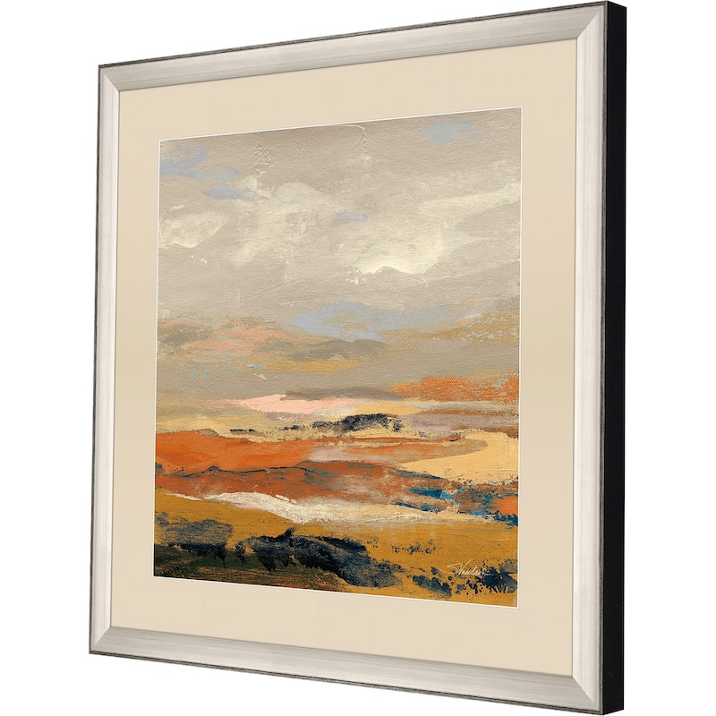 Warm Bay II Framed Art Giclee Under Glass - Orange