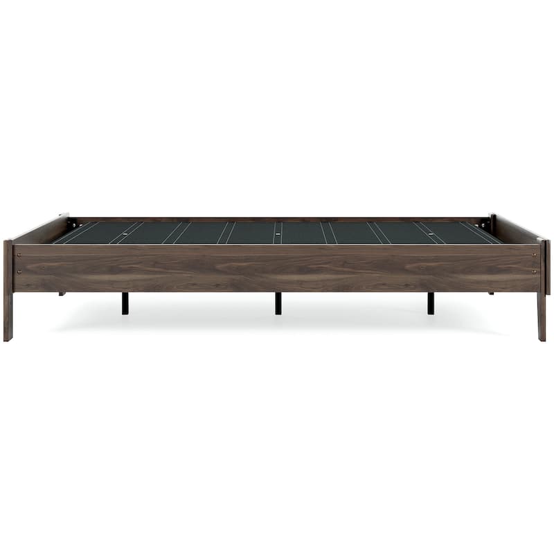 Signature Design by Ashley Calverson Mocha Platform Bed with 2 Nightstands