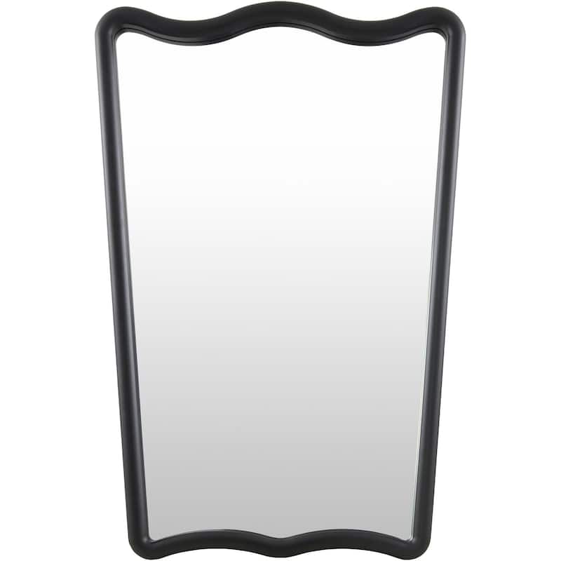 Livabliss Renee Modern Accent Mirror - 36"H x 24"W x 2"D - Black