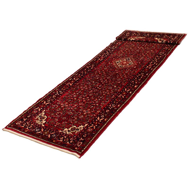 ECARPETGALLERY Hand-knotted Andelz Red Wool Rug - 4'1 x 13'9