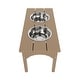 preview thumbnail 42 of 70, Elevated Pet Feeder with Stainless Steel Bowls - N/A
