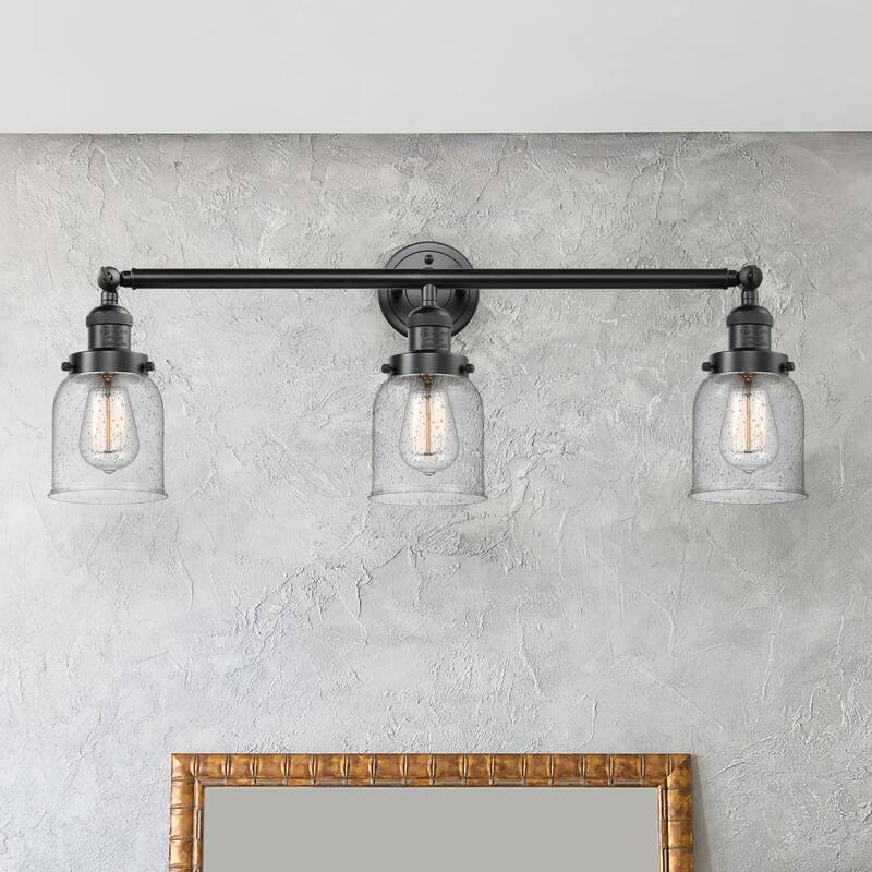 Innovations Lighting Small Bell 3 Light 30" Wide Bathroom Vanity Light