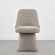 preview thumbnail 23 of 47, Anna Upholstered Swivel Armless Dining Chair for Kitchen Living Room