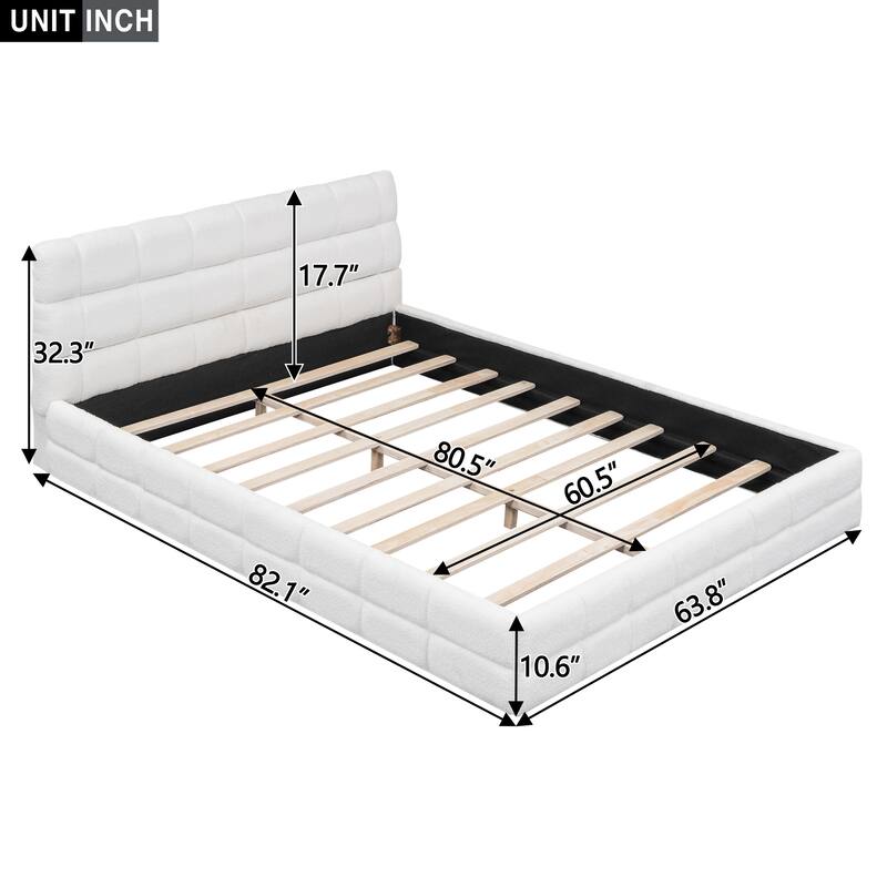 Nestfair Queen Size Upholstered Platform Bed