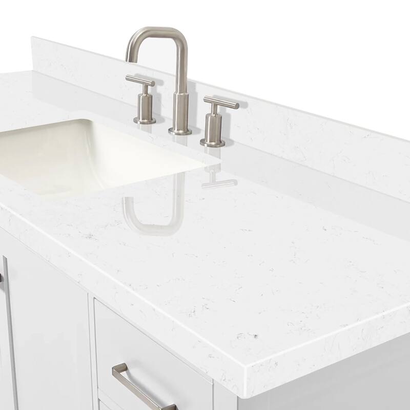 Ariel A060SCQRVO Cambridge 60" Free Standing Single Basin Vanity Set