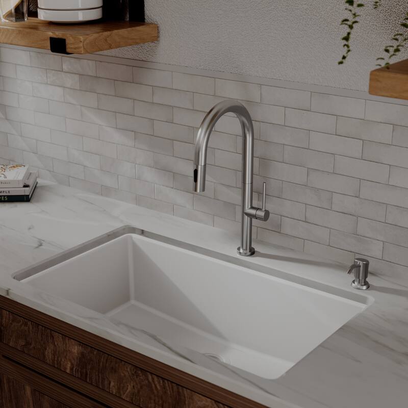 Karran Brynford Single Handle Pull-Down Sprayer Kitchen Faucet