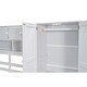 preview thumbnail 15 of 13, White Full Wooden Loft Bed w/ Rolling Desk, Drawers, Cabinet & Wardrobe