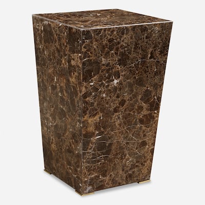 Uttermost 24879 Poe 14" Wide Marble Accent Table