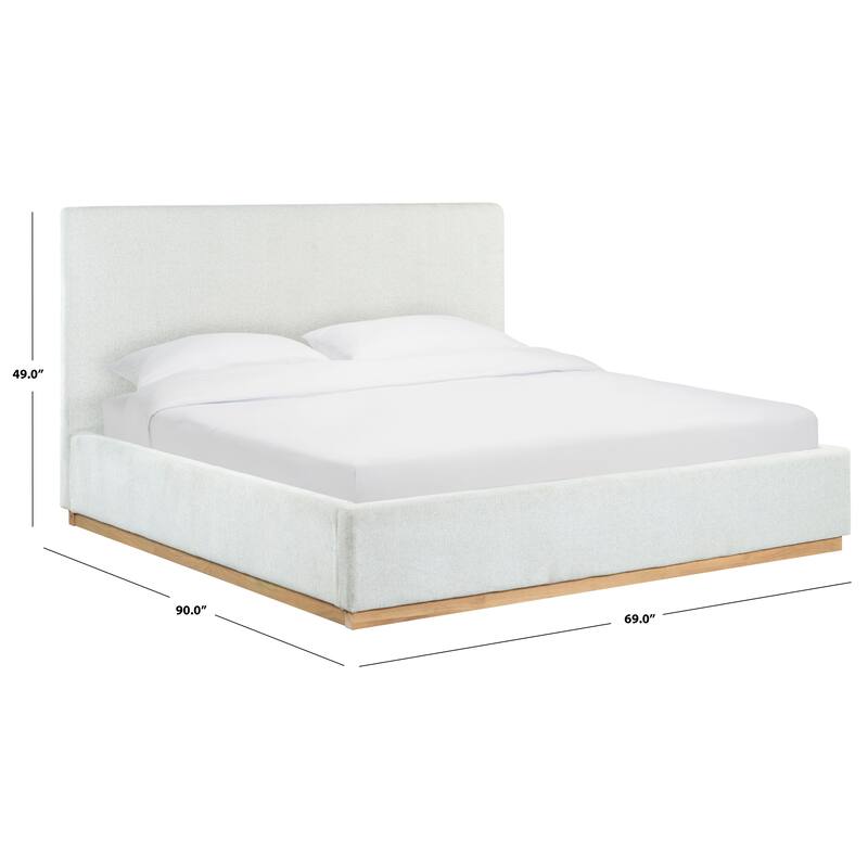 SAFAVIEH Couture Pippin Linen King Bed