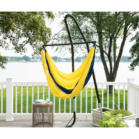 Ceara Patio Hammock Swing Chair With Carrying Pouch Portable Outdoor Hammock Tree Swing Seat For Travel Camping - 55 x 39 inch