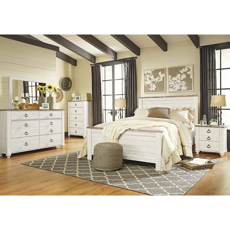 Signature Design by Ashley Willowton Two Drawer Nightstand