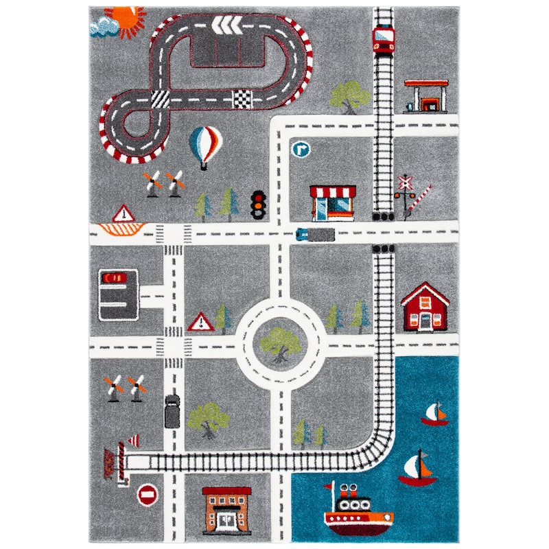 SAFAVIEH Carousel Kids Koika Neighborhood Road Rug