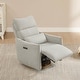 preview thumbnail 36 of 34, Power Swivel Recliner Chair Dual-Motor Nursery Glider with Lumber Pillow