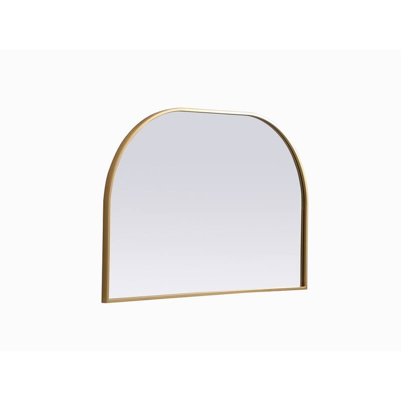 Indigo Home Metal Frame Arch Mirror 36x24 Inch