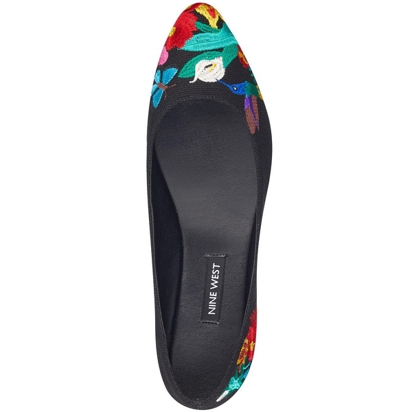 nine west black ballet flats