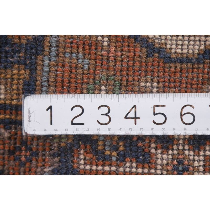 Geometric Beige Heriz Serapi Oriental Area Rug Handmade Wool Carpet - 2'0"x 3'0"