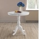 preview thumbnail 16 of 34, Carolina Living Fairview Round Pedestal Bar Table 36" White
