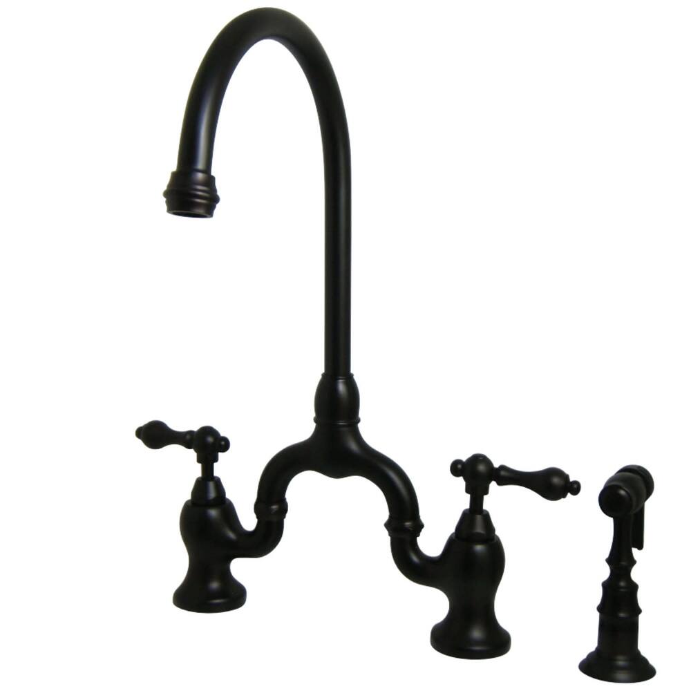 Kingston Brass English Country 1.8 GPM Bridge Kitchen Faucet -