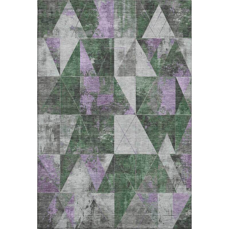 Premium Washable Super Soft Contemporary Mosaic Mayfield Rug