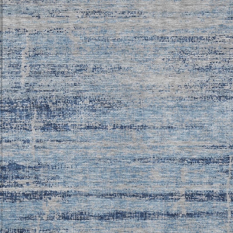 HomeRoots Abstract Transitional Rectangle Outdoor Rug
