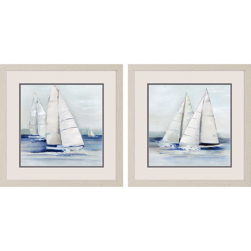 Close Sail S/2 Framed Art Under Glass