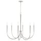 preview thumbnail 8 of 10, Holden 6-light Medium Chandelier