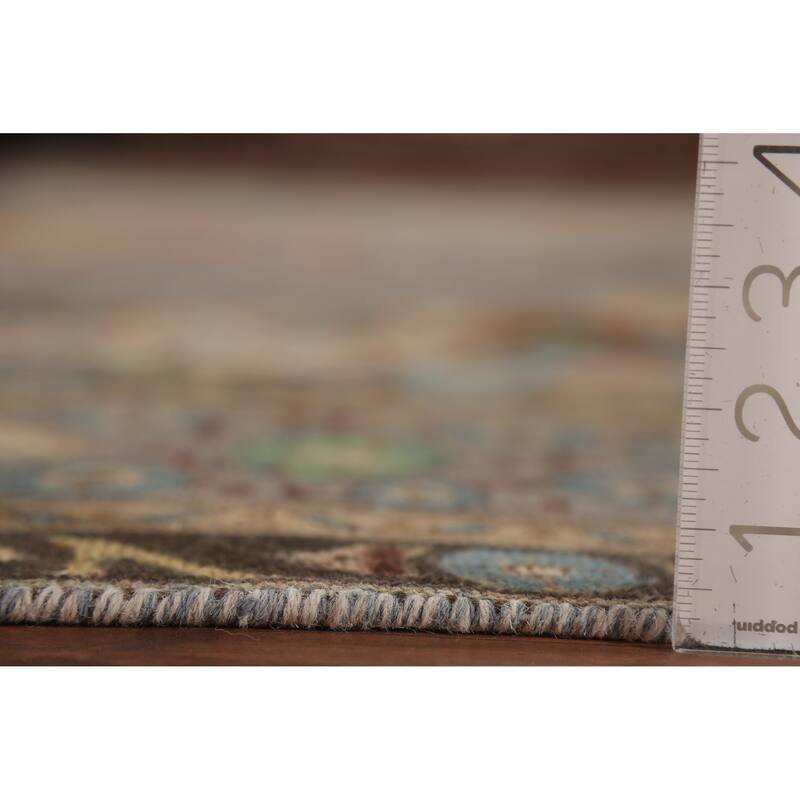 Gray Tabriz Persian Vintage Area Rug Hand-Knotted Wool Carpet - 9'10"x 12'0"