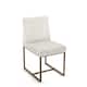 Option White and Cream Chenille / Bronze Metal