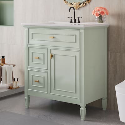 Modern Bathroom Vanity with Multiple Storage Options