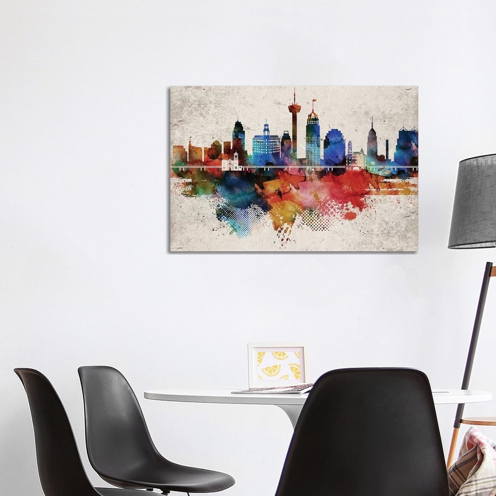 iCanvas "San Antonio Abstract" by WallDecorAddict Canvas Print