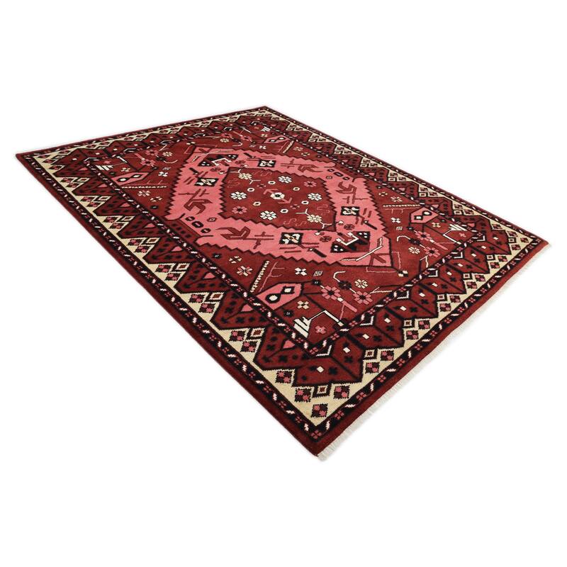 Overton Handmade Boho Southwestern Area Rug
