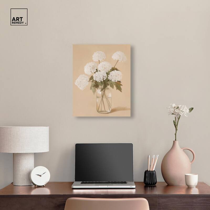 Lace in a Vase II Canvas by Art Remedy, Gallery Wrapped