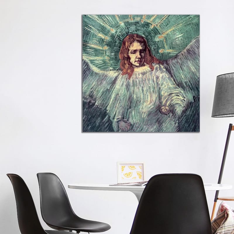 iCanvas "Head Of An Angel (After Rembrandt), 1889" by Vincent van Gogh Canvas Print - 37x37x1.5