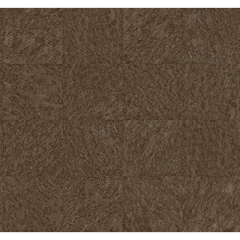 A-Street Prints Flannery Brown Animal Hide Wallpaper - N/A
