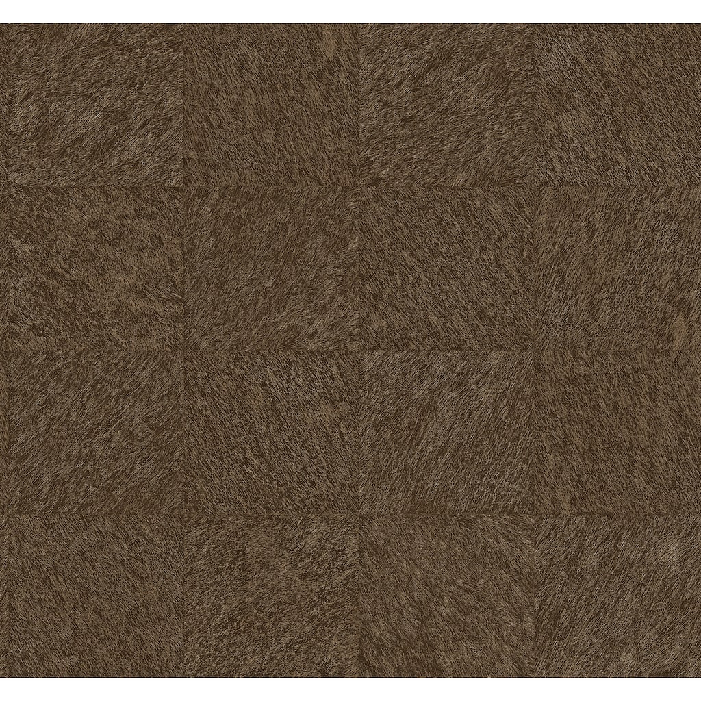 A-Street Prints Flannery Brown Animal Hide Wallpaper - N/A