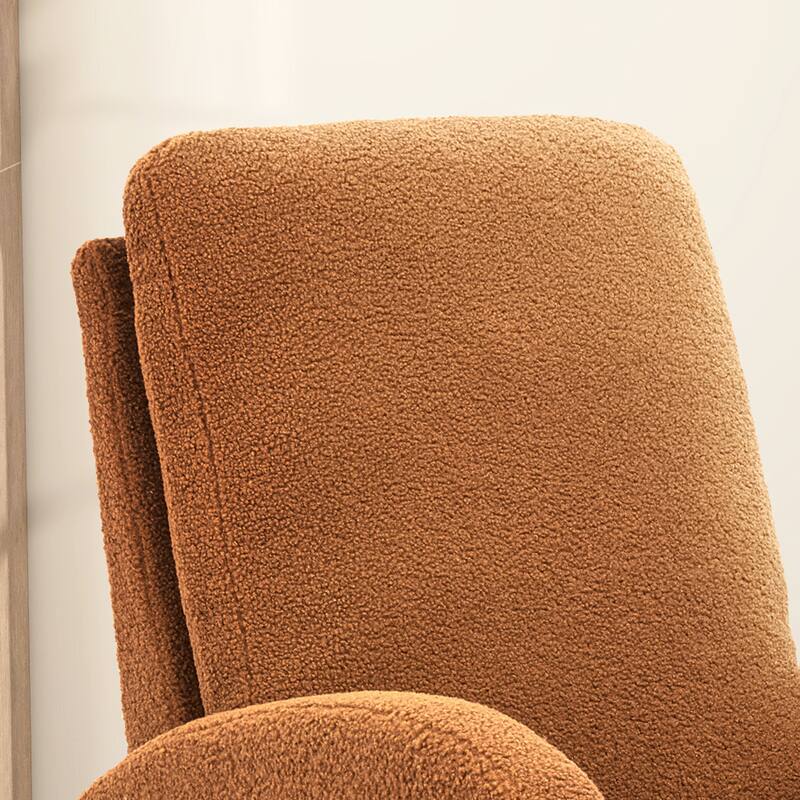 27.2"W Sherpa Rocking Chair with Side Pocket