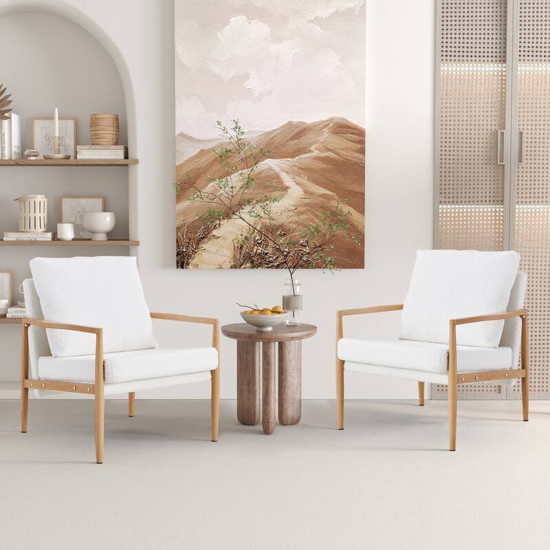Modern Accent Chair with Metal Frame,Sofa Chair for Living Room