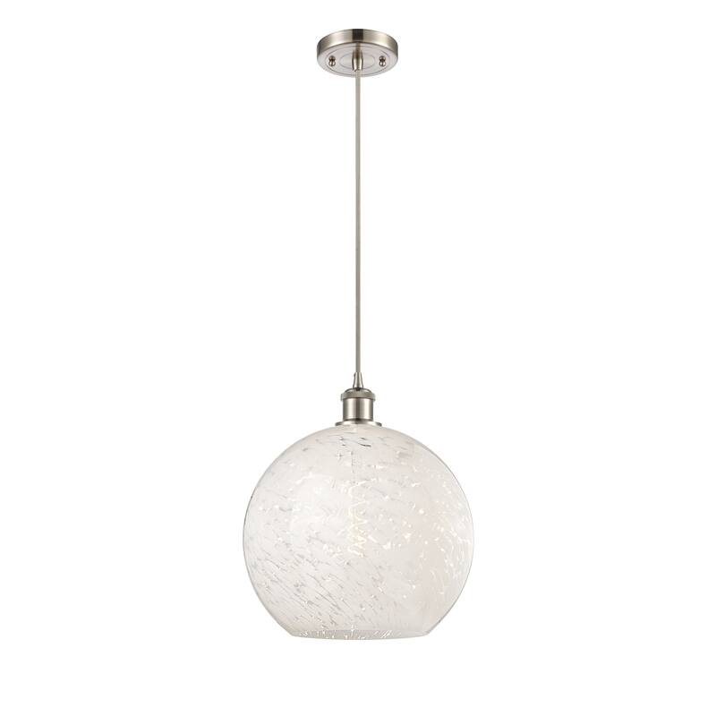 Innovations Lighting 516-1P-14-12 White Mouchette Pendant White