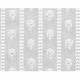 preview thumbnail 1 of 1, White Embossed Textured Vinyl Wallpaper Tulip Motif Design Double Roll 56 Square Feet Renovators Supply