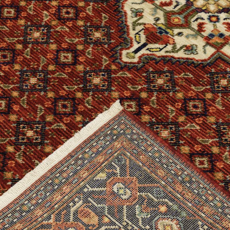 Style Haven Leander Persian Inspiration Fringed Wool Blend Area Rug