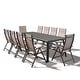 preview thumbnail 34 of 39, 9/11/13-Piece Luxury Outdoor Dining Set All-Weather Aluminum Patio Furniture Foldable Chairs