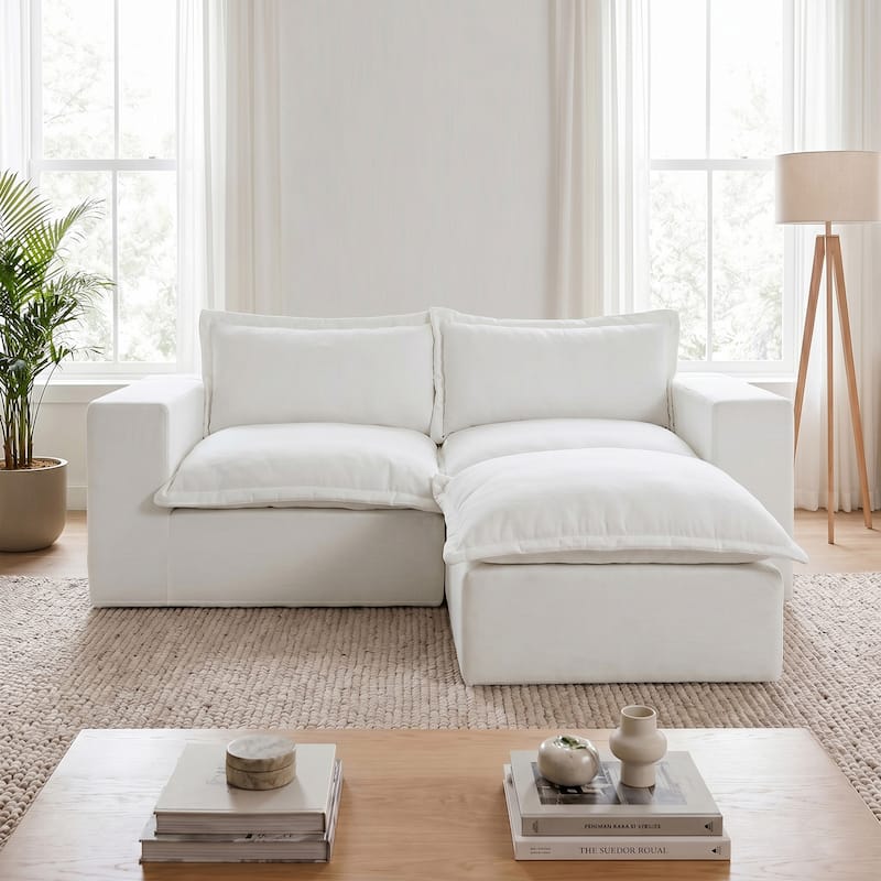 Comfy Cloud Couch Plush Modular Sectional Sofa For Living Room