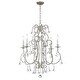 preview thumbnail 2 of 3, Ashton 6 Light Olde Silver Chandelier - 21.5'' W x 27'' H