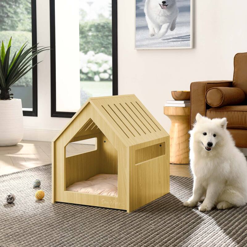 Forest 23'' Dog House In Natural Oak - 23