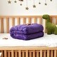 preview thumbnail 3 of 2, Love Thick® - Chunky Bunny Coma Inducer® Toddler Comforter - Wild Purple