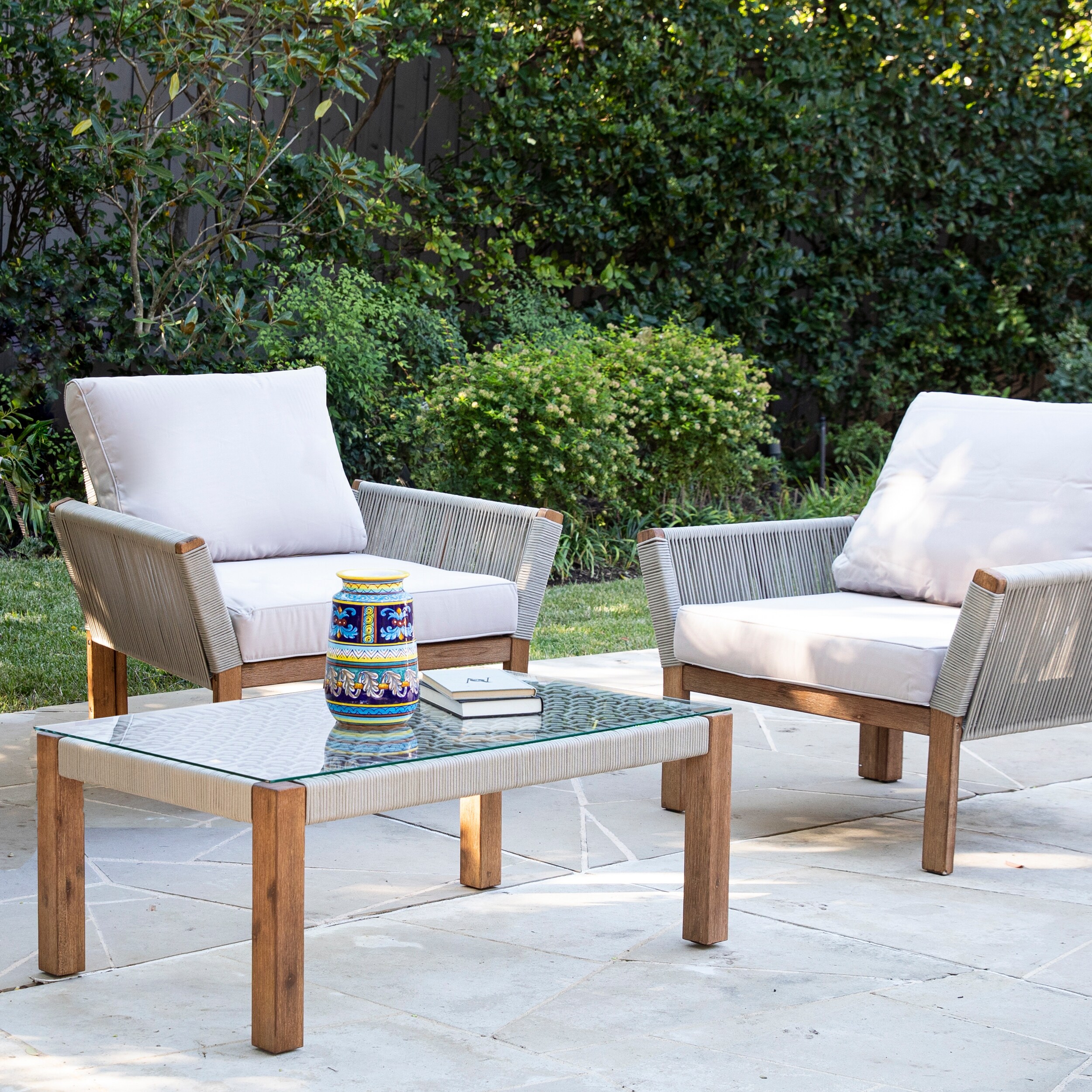 Natural wood armchair sales