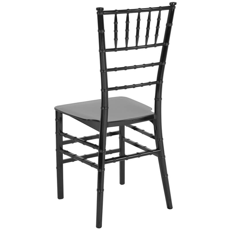 Resin Stackable Chiavari Chair - 15"W x 18.75"D x 35"H - 15"W x 18.75"D x 35"H