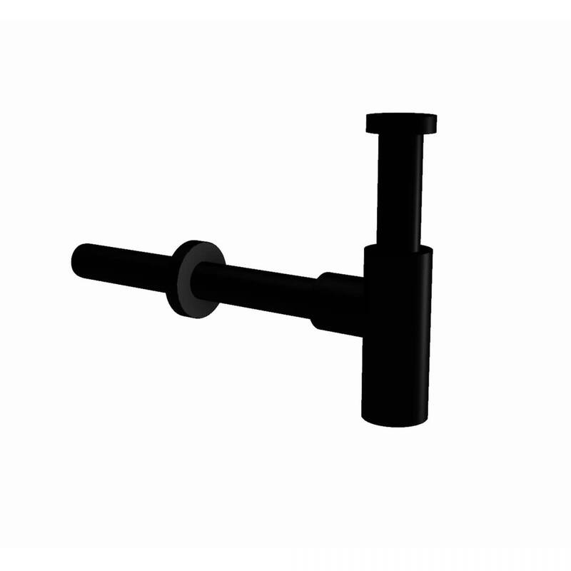 WS Bath Collections WSBC Decorative P-Trap - Matte Black